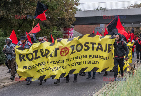 Poznań - demonstracja w obronie Rozbratu