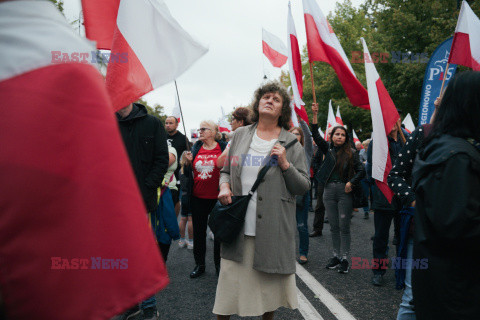 Protest PiS przed Ministerstwem Sprawiedliwości