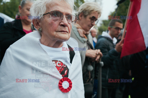 Protest PiS przed Ministerstwem Sprawiedliwości