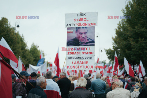 Protest PiS przed Ministerstwem Sprawiedliwości