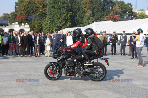 Motospotkanie - rajd służb mundurowych pod granicę polsko-białoruską