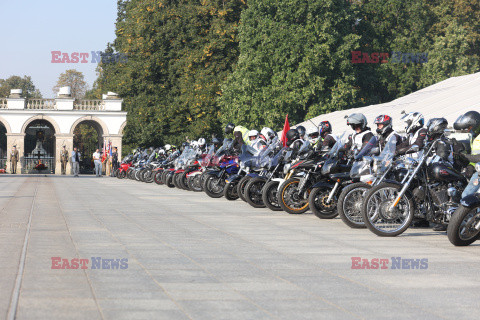 Motospotkanie - rajd służb mundurowych pod granicę polsko-białoruską