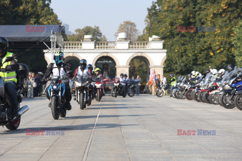 Motospotkanie - rajd służb mundurowych pod granicę polsko-białoruską