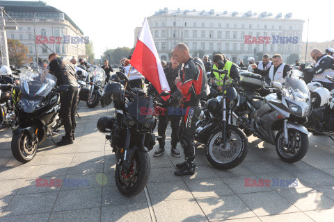 Motospotkanie - rajd służb mundurowych pod granicę polsko-białoruską