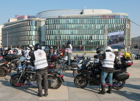 Motospotkanie - rajd służb mundurowych pod granicę polsko-białoruską