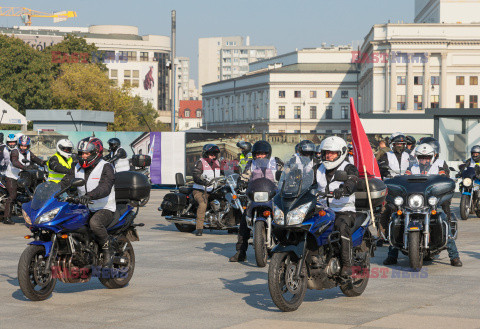 Motospotkanie - rajd służb mundurowych pod granicę polsko-białoruską