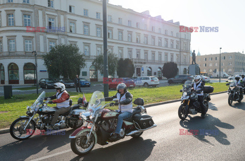 Motospotkanie - rajd służb mundurowych pod granicę polsko-białoruską