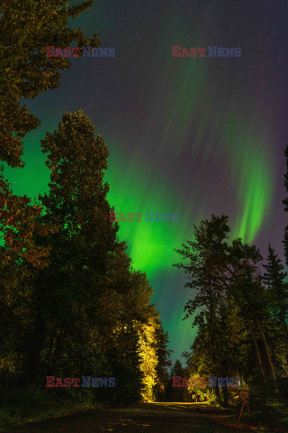 Zorza polarna nad Alaską