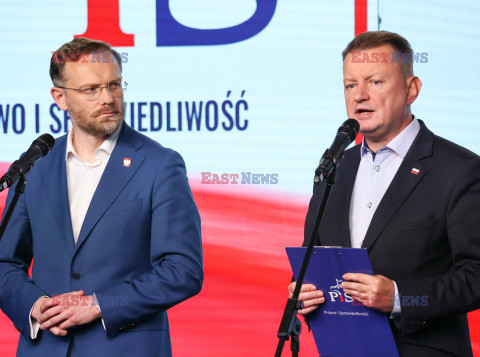 Konferencja polityków PiS na Nowogrodzkiej