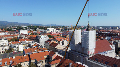 Bazylika w Zagrzebiu odzyskała hełmy wież