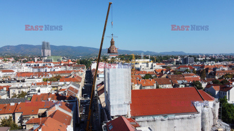 Bazylika w Zagrzebiu odzyskała hełmy wież