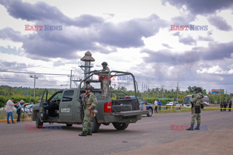 Specjalna operacja policji w stanie Sinaloa w Meksyku