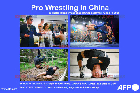 Wrestling w Chinach - AFP