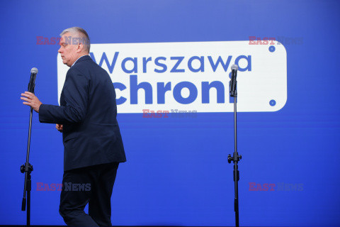 Konferencja prasowa szefa MSWiA i Prezydenta Warszawy