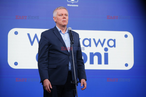 Konferencja prasowa szefa MSWiA i Prezydenta Warszawy