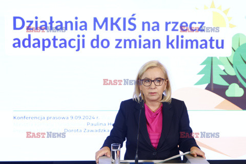 Konferencja prasowa nt. działań MKiŚ w zakresie adaptacji do zmian klimatu