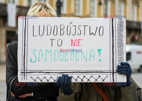 Propalestyński protest w czasie inauguracji roku na UW