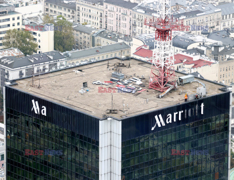 Demontaż napisu Marriott