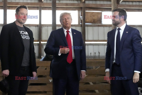 Elon Musk na wiecu Donalda Trumpa w Butler