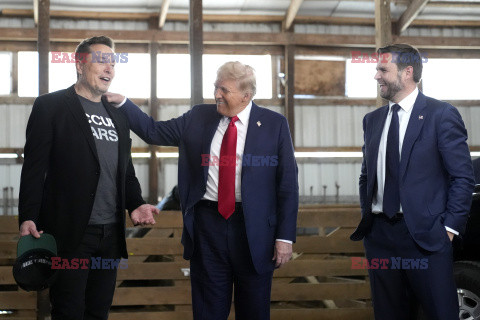 Elon Musk na wiecu Donalda Trumpa w Butler