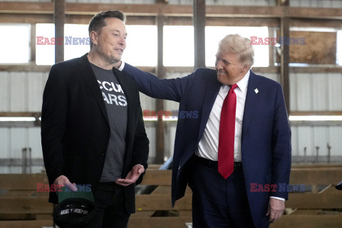 Elon Musk na wiecu Donalda Trumpa w Butler