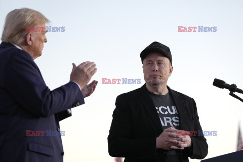 Elon Musk na wiecu Donalda Trumpa w Butler