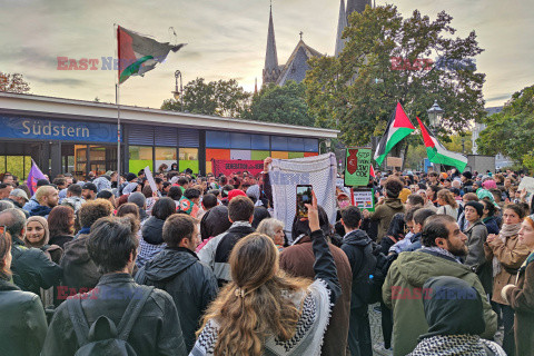 Pro-Palestyńska demonstracja w Berlinie