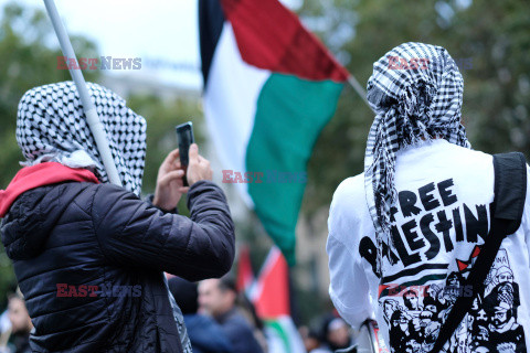 Pro-Palestyńska demonstracja w Berlinie