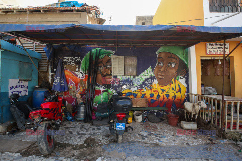 Graffiti w stolicy Senegalu