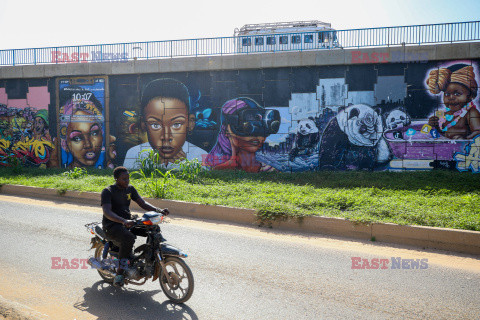 Graffiti w stolicy Senegalu