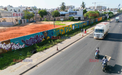 Graffiti w stolicy Senegalu