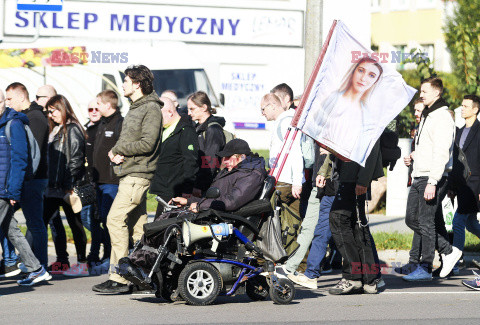 Procesja różańcowa Wojowników Maryi w Olsztynie