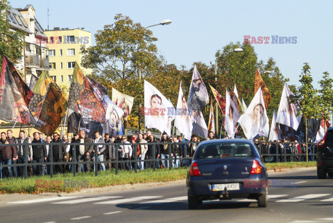 Procesja różańcowa Wojowników Maryi w Olsztynie