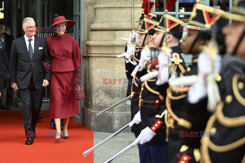 Belgijska para królewska z wizytą we Francji