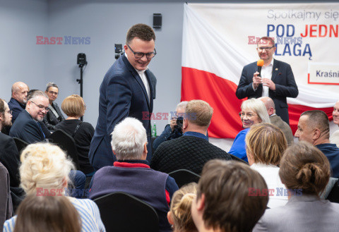 Spotkanie marszałka Sejmu Szymona Hołowni z mieszkańcami Kraśnika