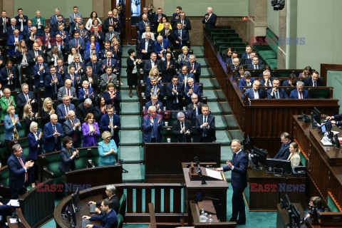 Orędzie prezydenta Andrzeja Dudy w Sejmie