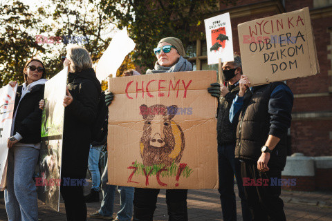 Gdański protest w obronie dzików