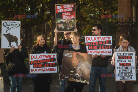 Gdański protest w obronie dzików