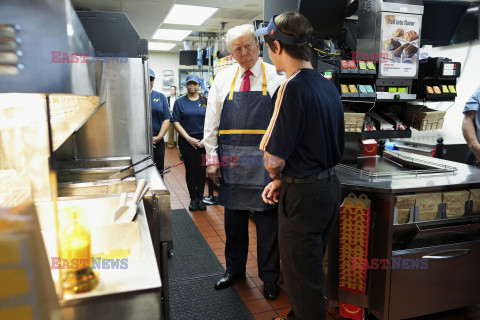 Donald Trump pracuje w McDonaldzie