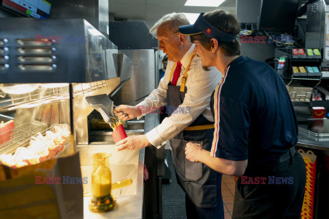 Donald Trump pracuje w McDonaldzie