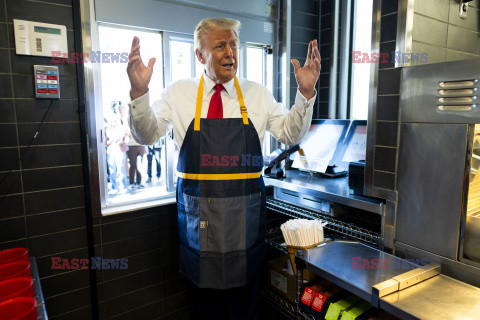 Donald Trump pracuje w McDonaldzie