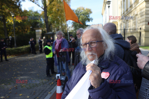 Azyl, prawo, konstytucja! - protest przed KPRM