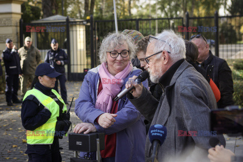 Azyl, prawo, konstytucja! - protest przed KPRM