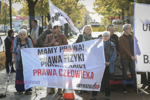 Azyl, prawo, konstytucja! - protest przed KPRM