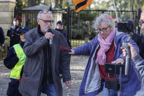 Azyl, prawo, konstytucja! - protest przed KPRM