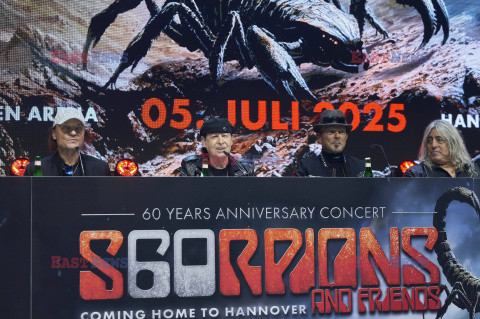 Konferencja prasowa zespołu Scorpions przed koncertem z okazji 60-lecia grupy