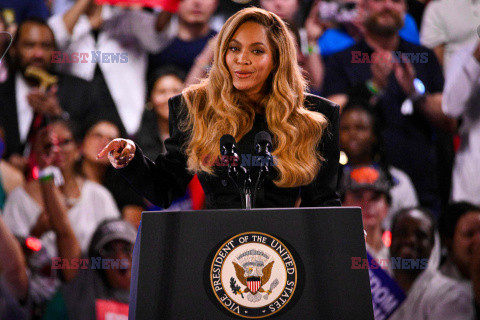 Beyonce na wiecu wyborczym Kamali Harris