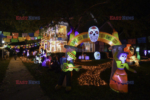 Dekoracje domów na Halloween