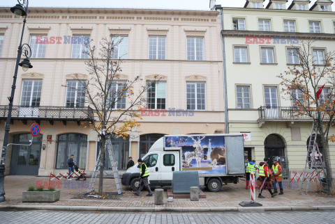 Montaż iluminacji świątecznych w Warszawie