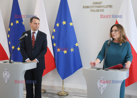 Expose ministra spraw zagranicznych Radosława Sikorskiego w Senacie